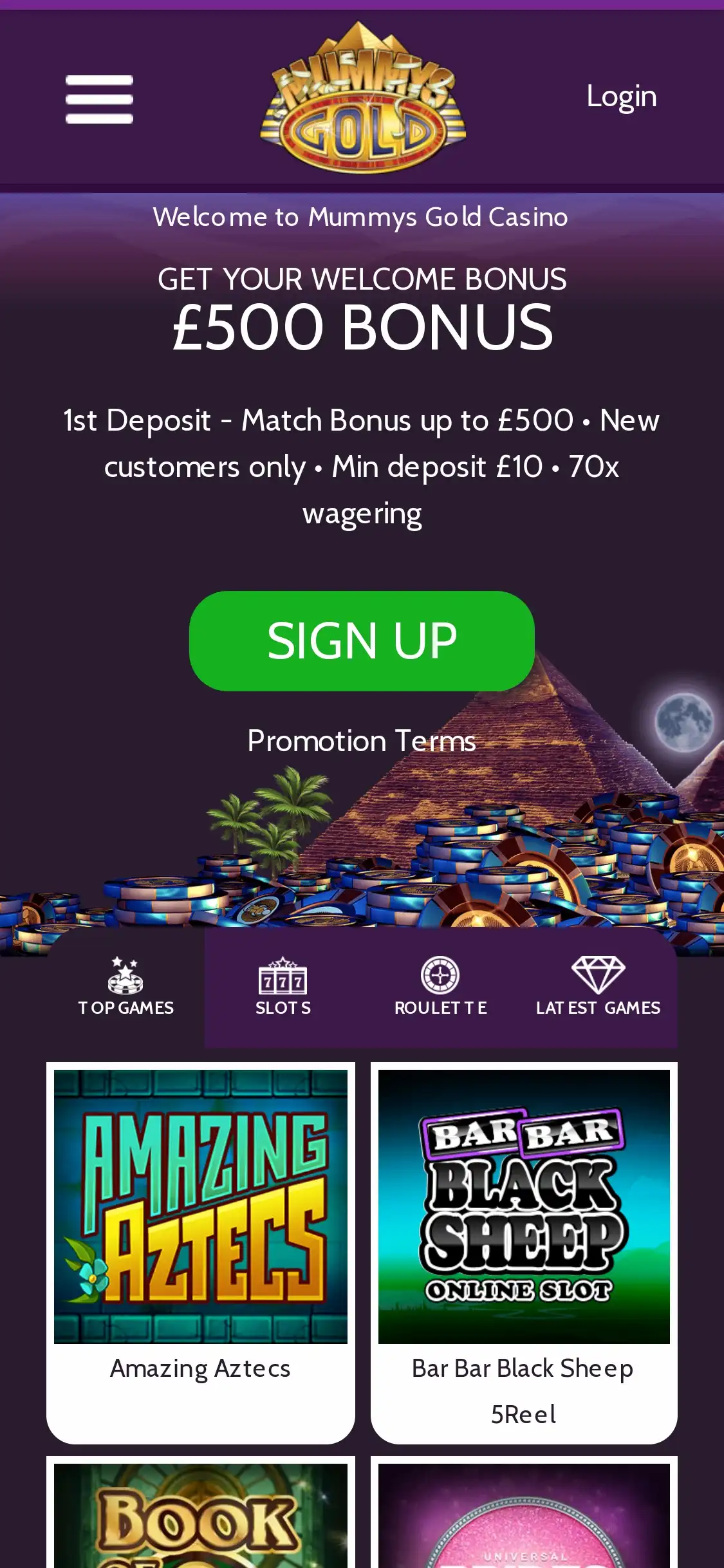 Mummys Gold Casino Mobile Review