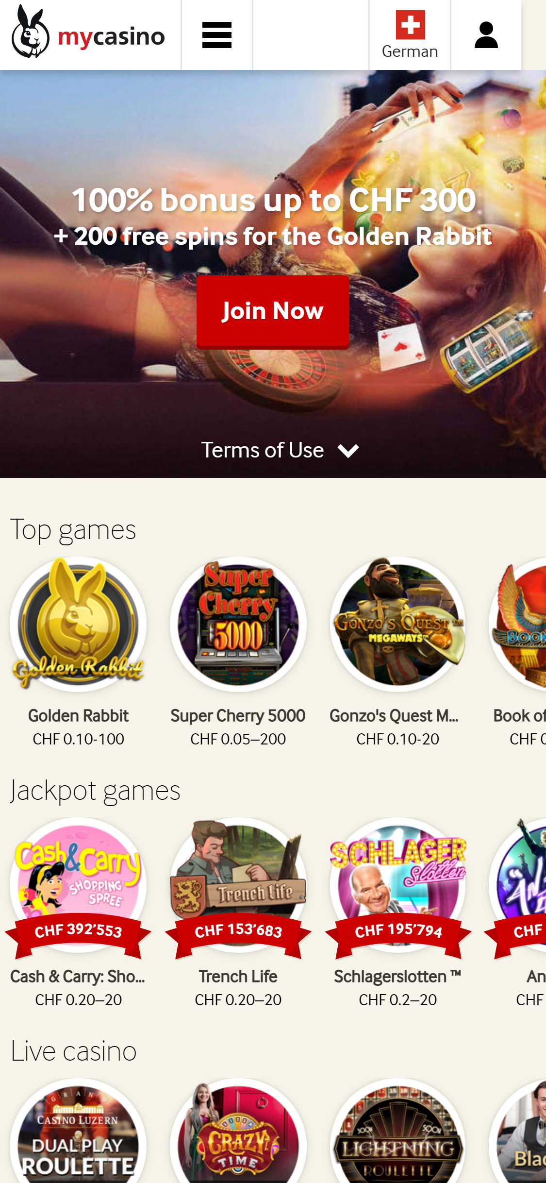 mycasino Mobile Review