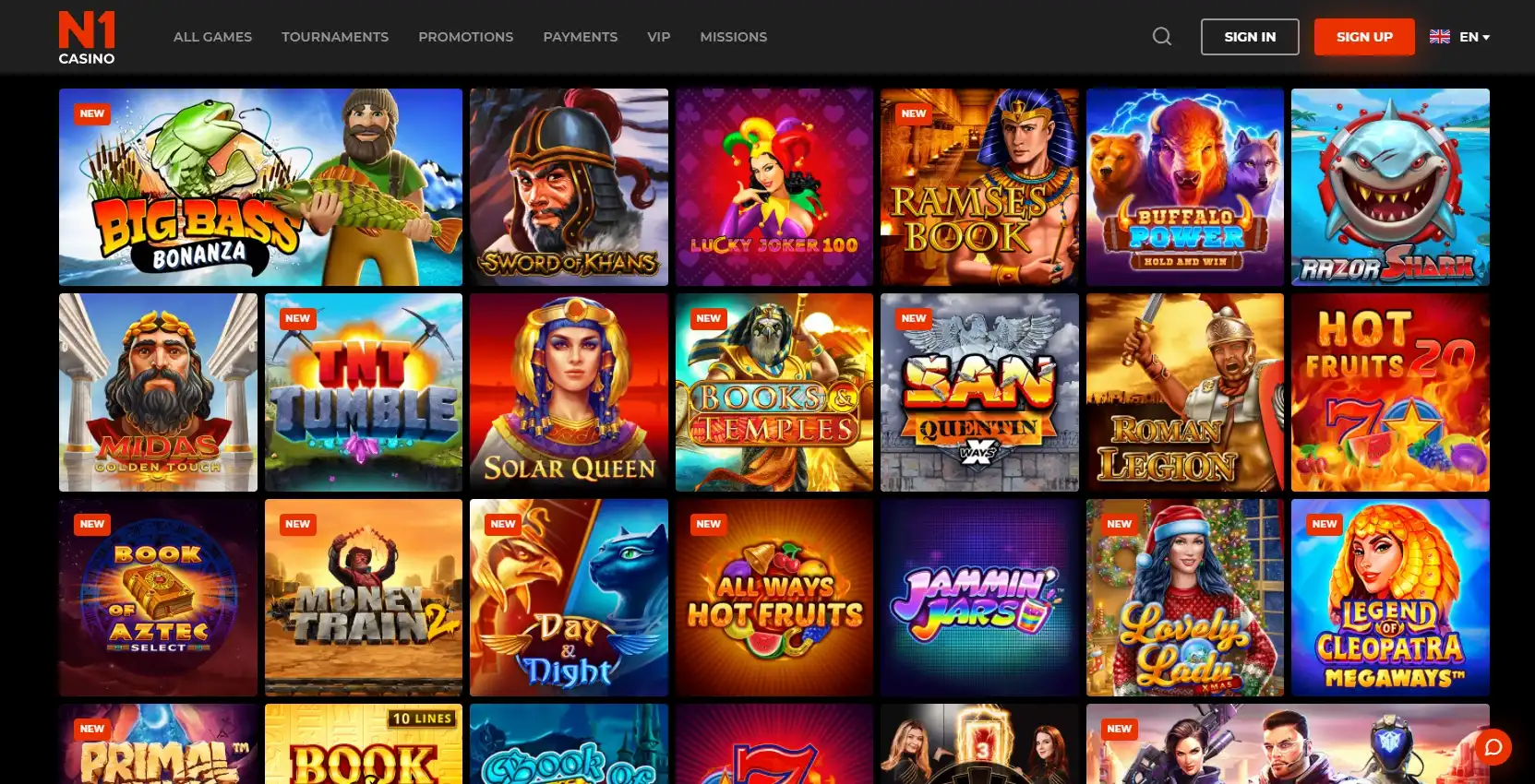 N1 Casino Games