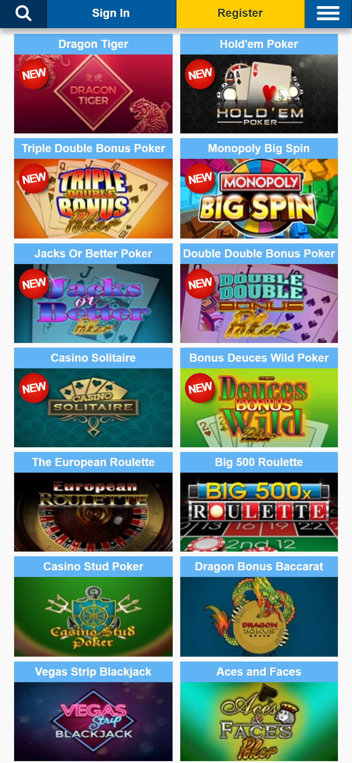 National Lottery Casino Mobile Games Review