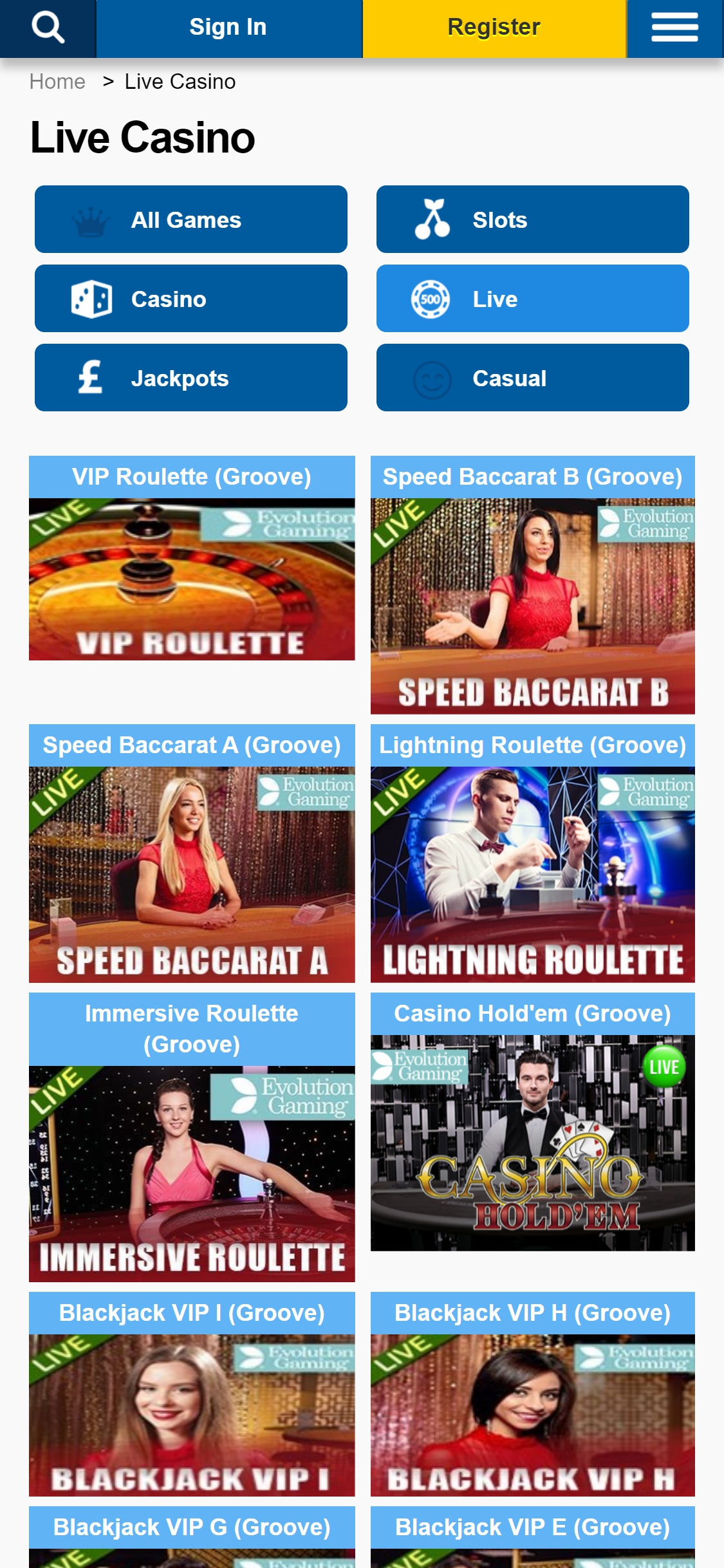 National Lottery Casino Mobile Live Dealer Games Review