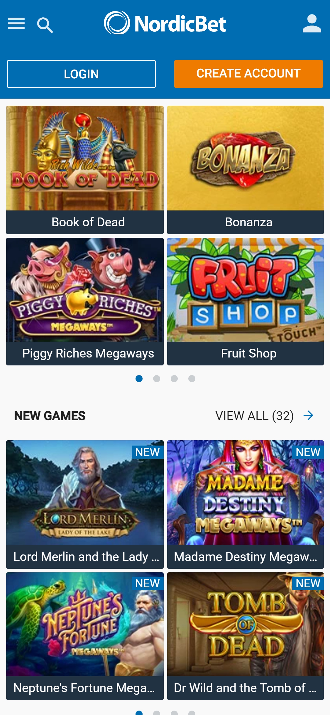 Nordic Bet Casino Mobile Games Review
