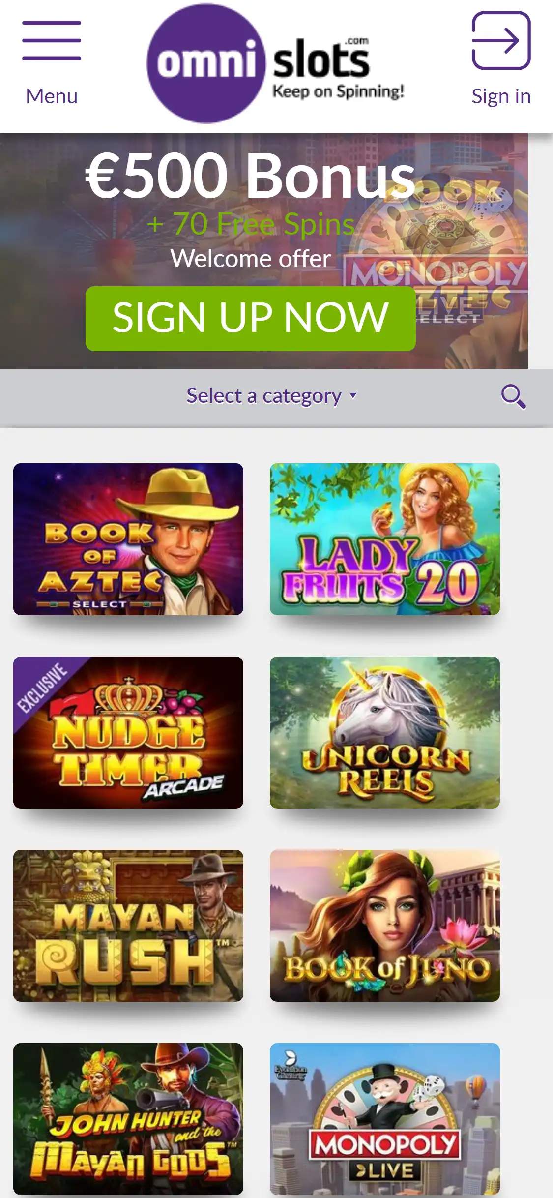 Omni Slots Casino Mobile Review