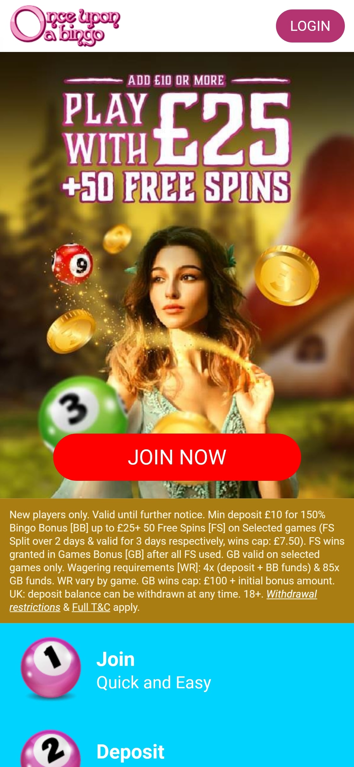 Once Upon a Bingo Casino Mobile Review