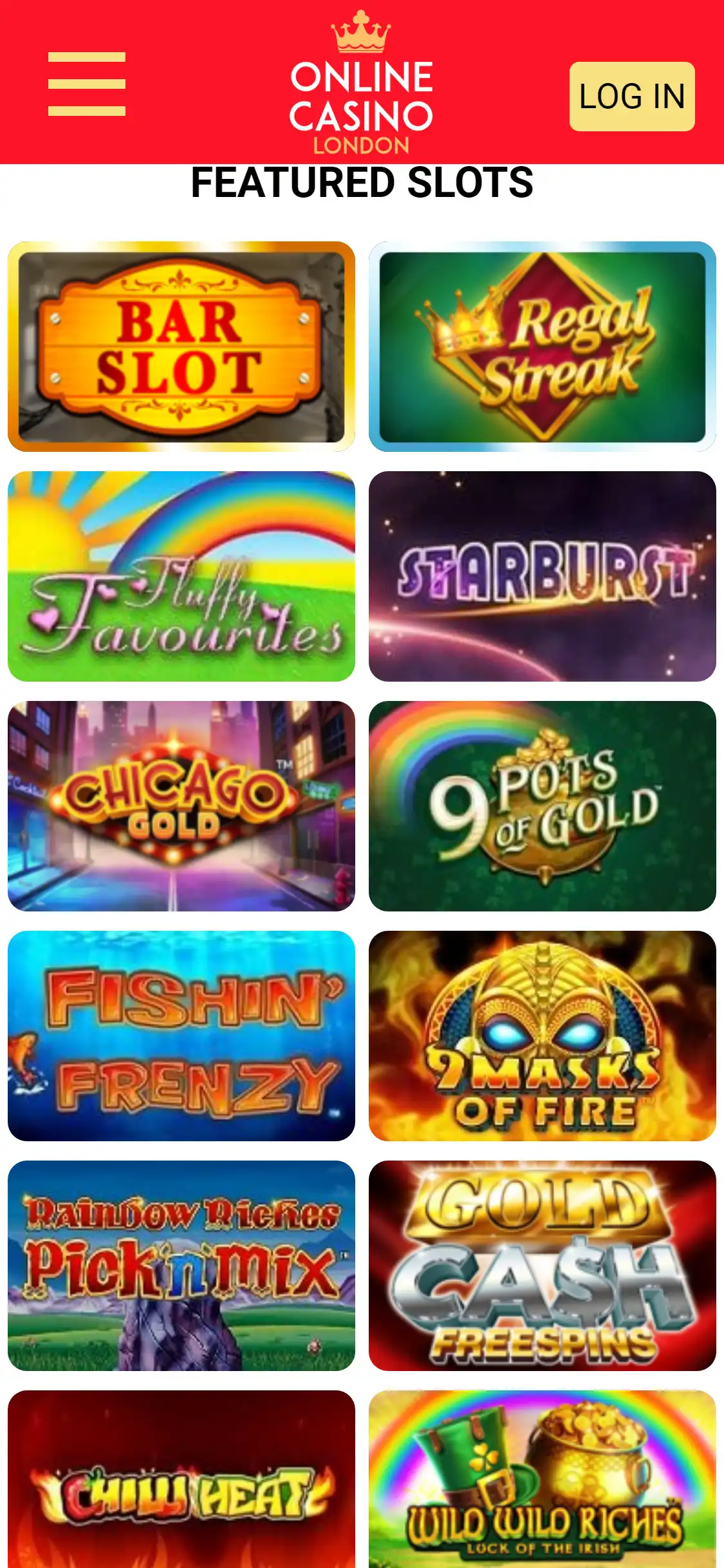 Online Casino London Mobile Games Review