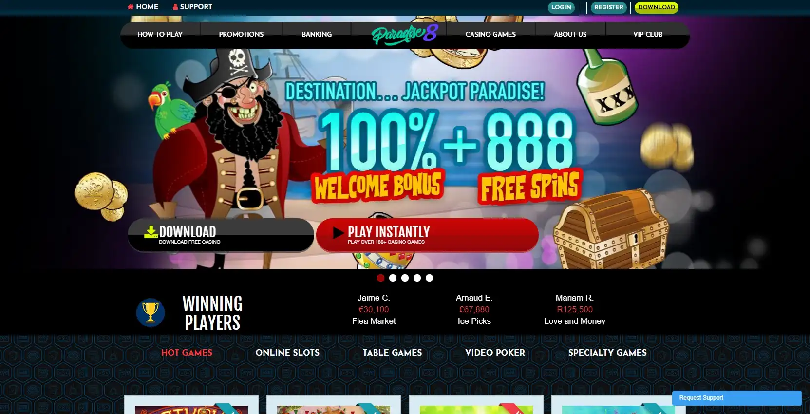 Paradise 8 Casino Review