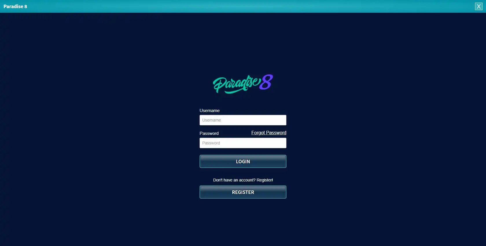 Paradise 8 Casino Login