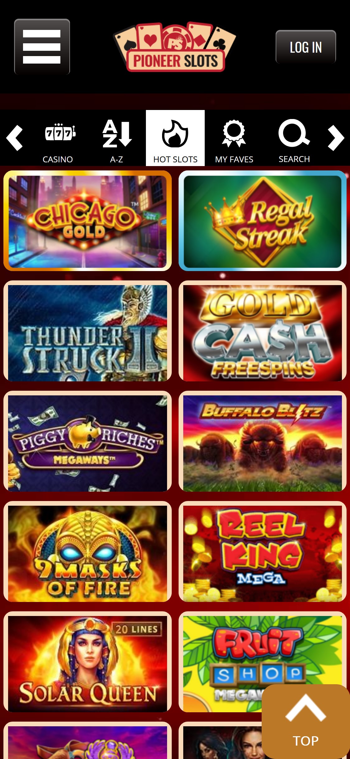 Pioneer Slots Casino Mobile Games Review