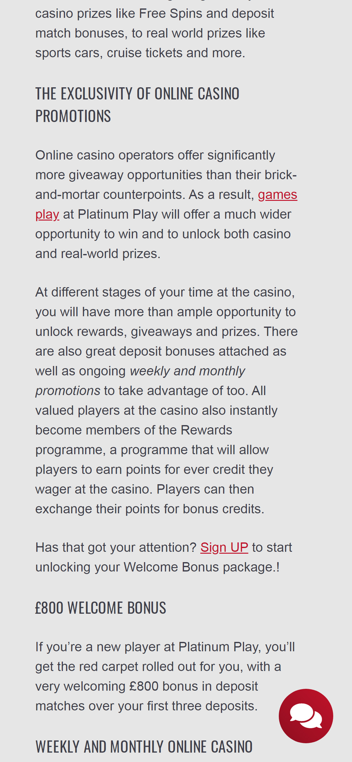 Platinum Play Casino Mobile No Deposit Bonus Review