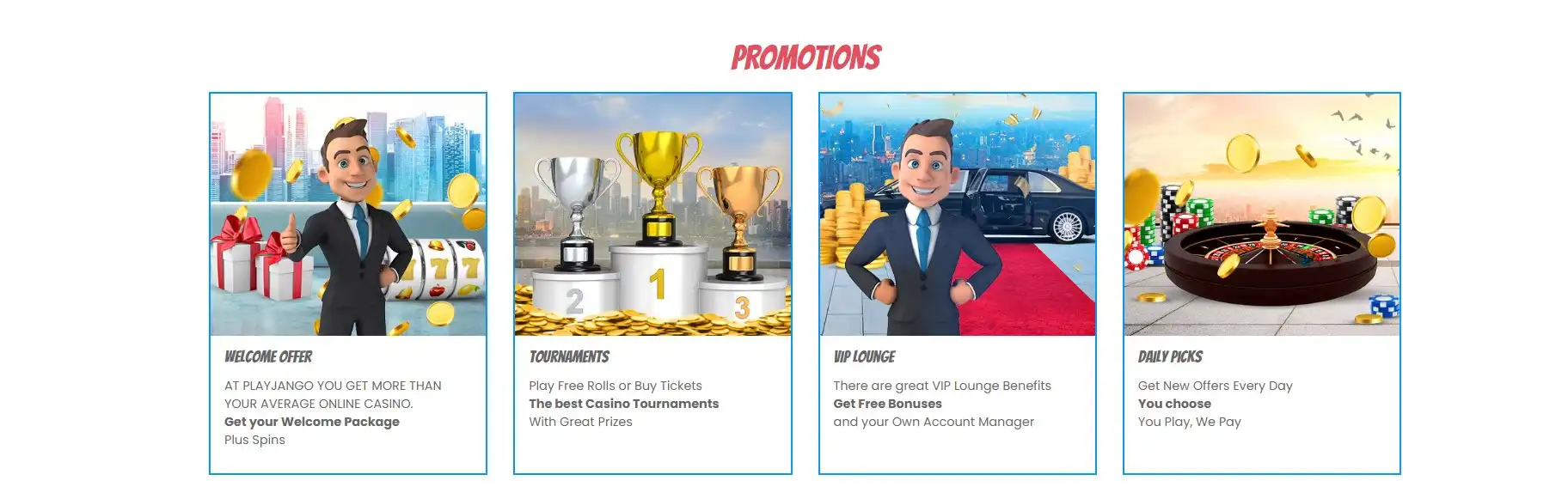 PlayJango Casino No Deposit Bonus