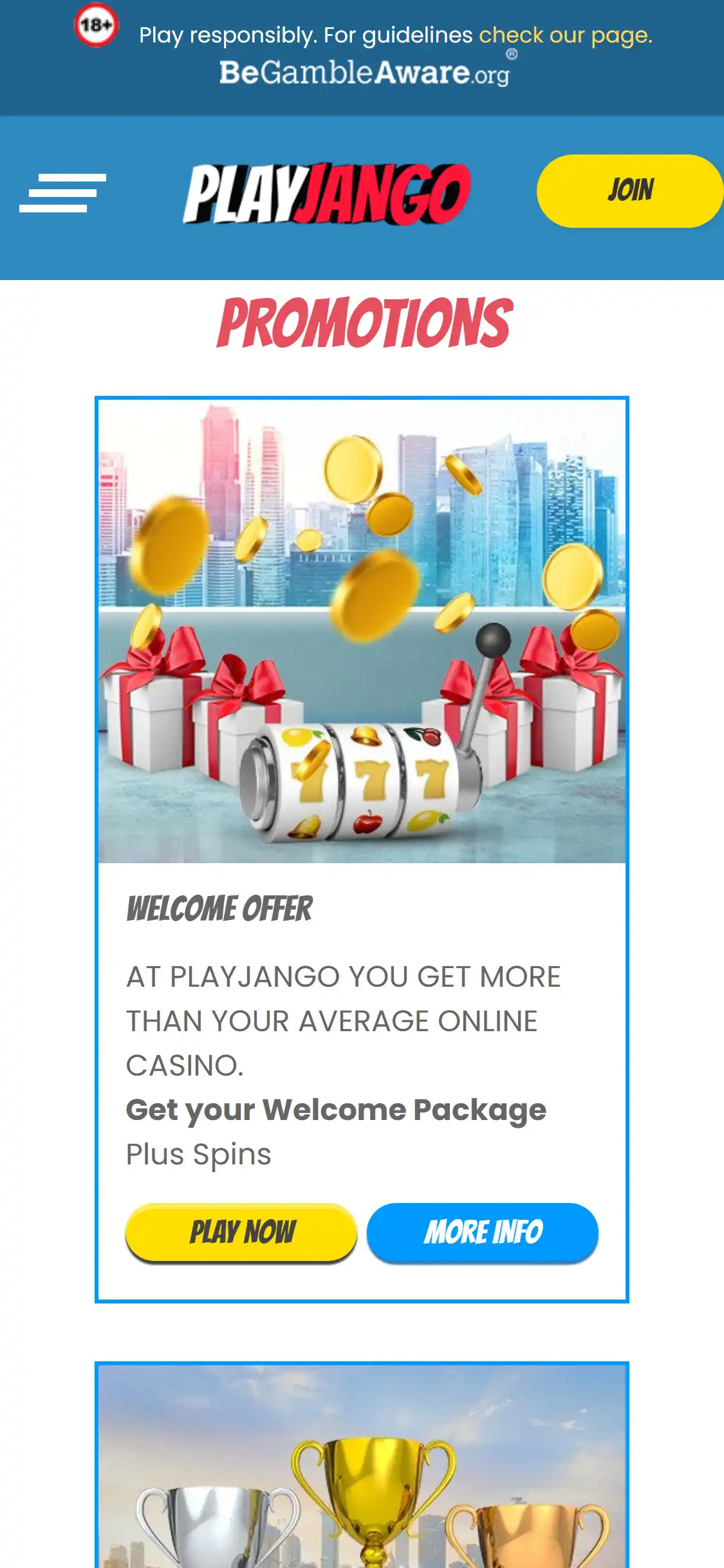 PlayJango Casino Mobile No Deposit Bonus Review