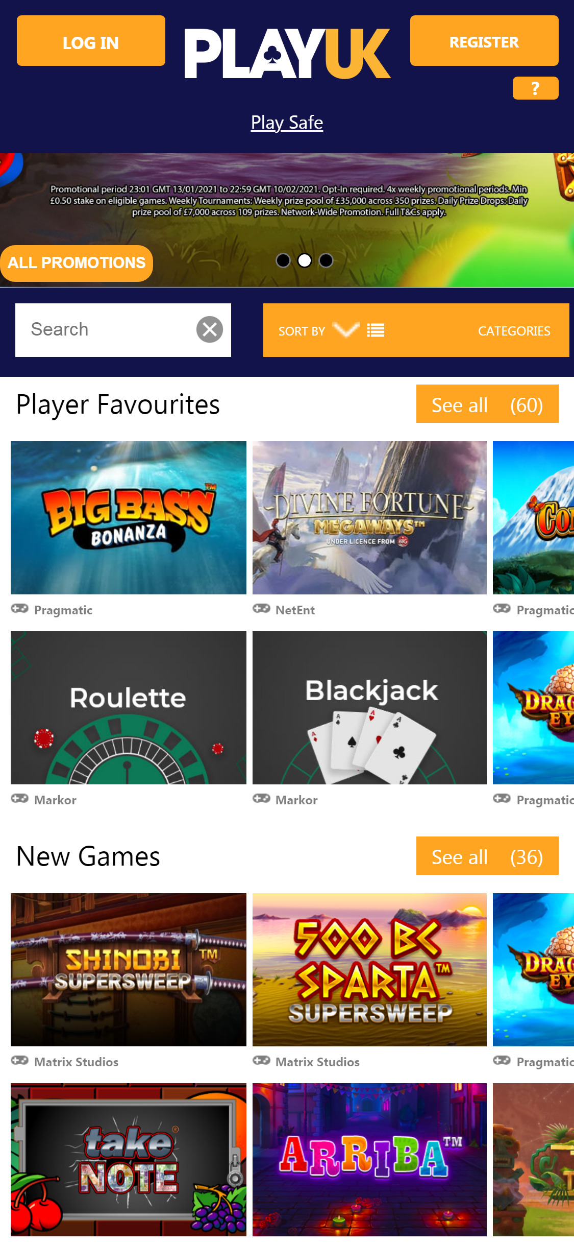 Play UK Casino Mobile Games Review