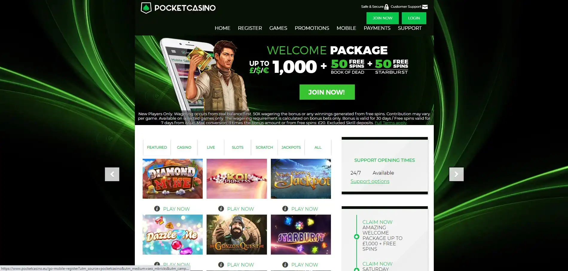 Pocket Casino Review