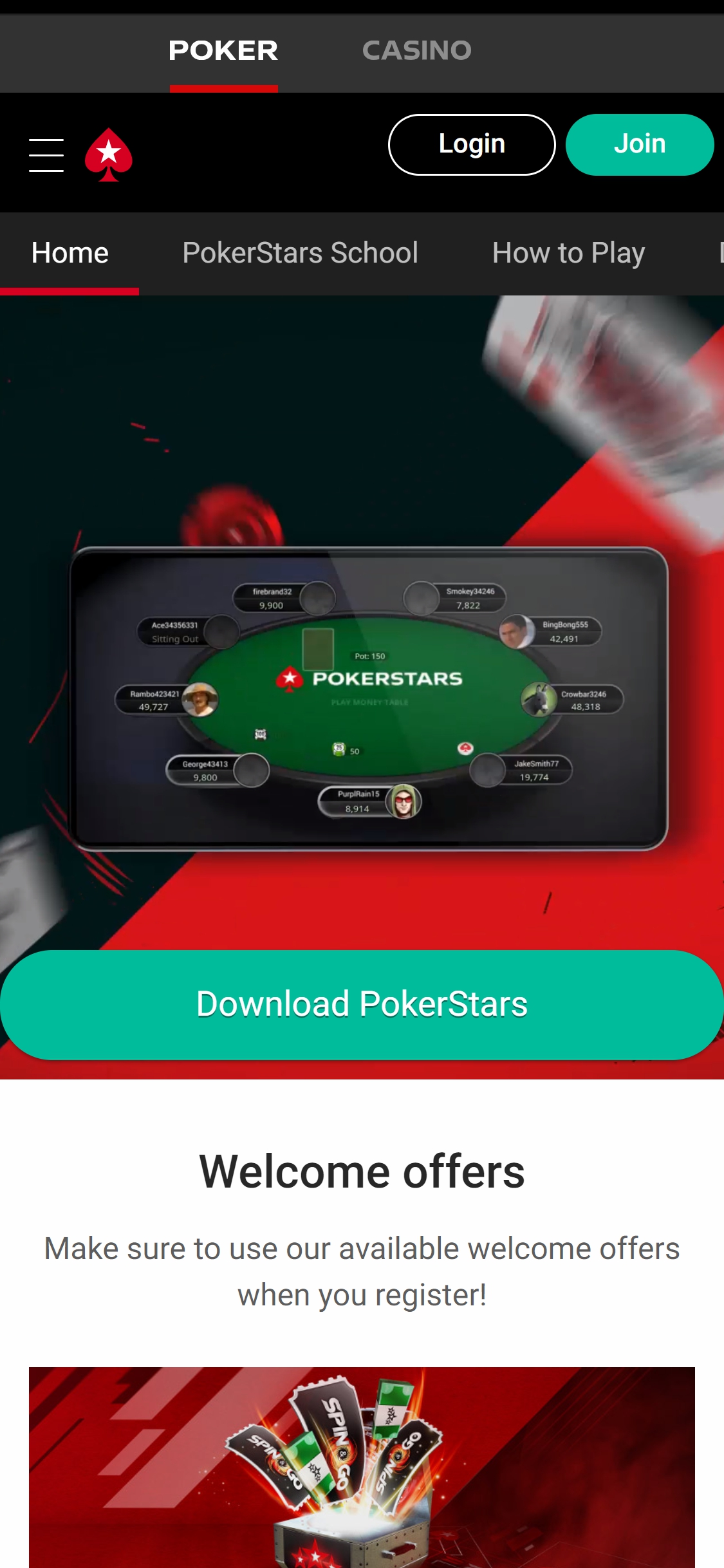 Poker Stars Casino UK Mobile Review
