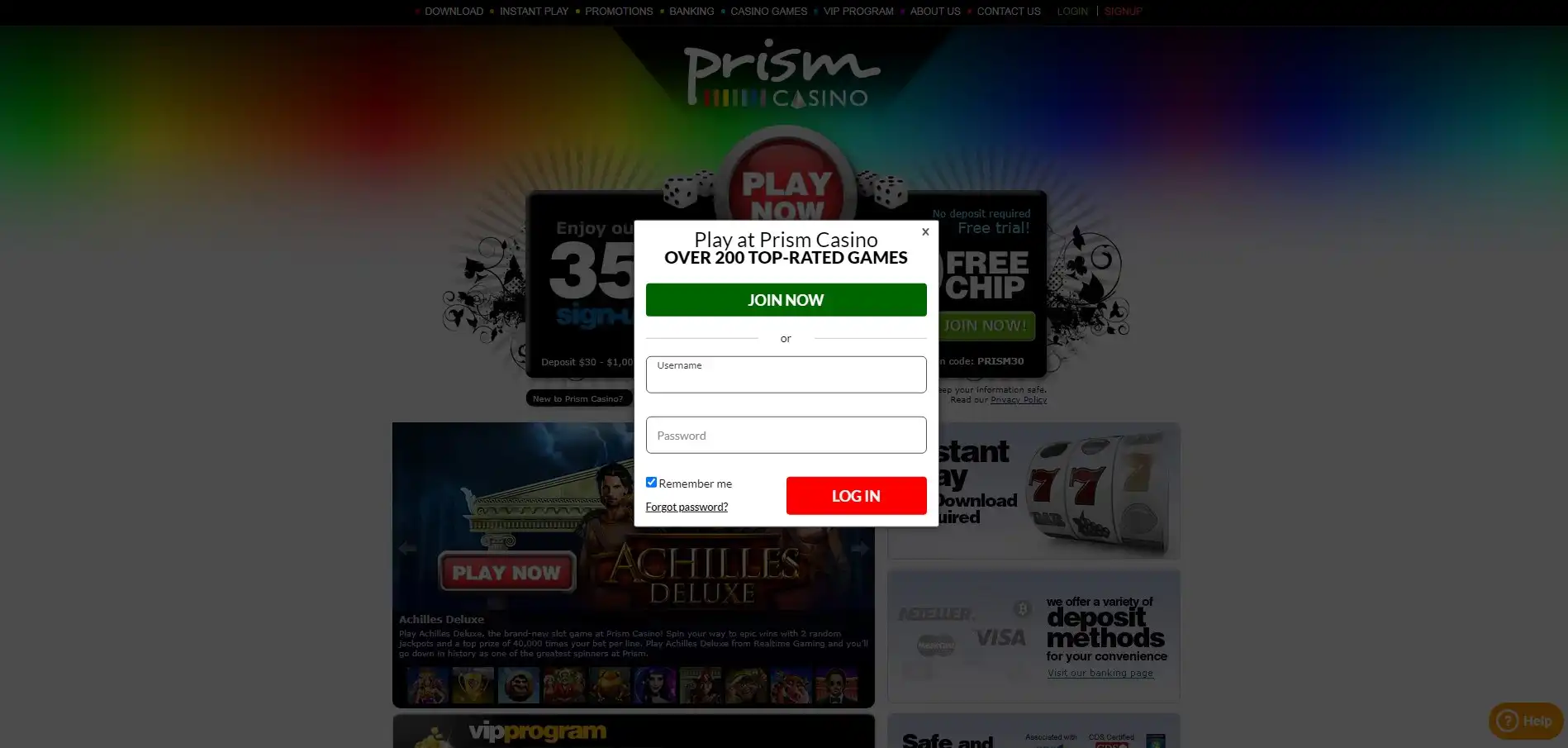 Prism Casino Login