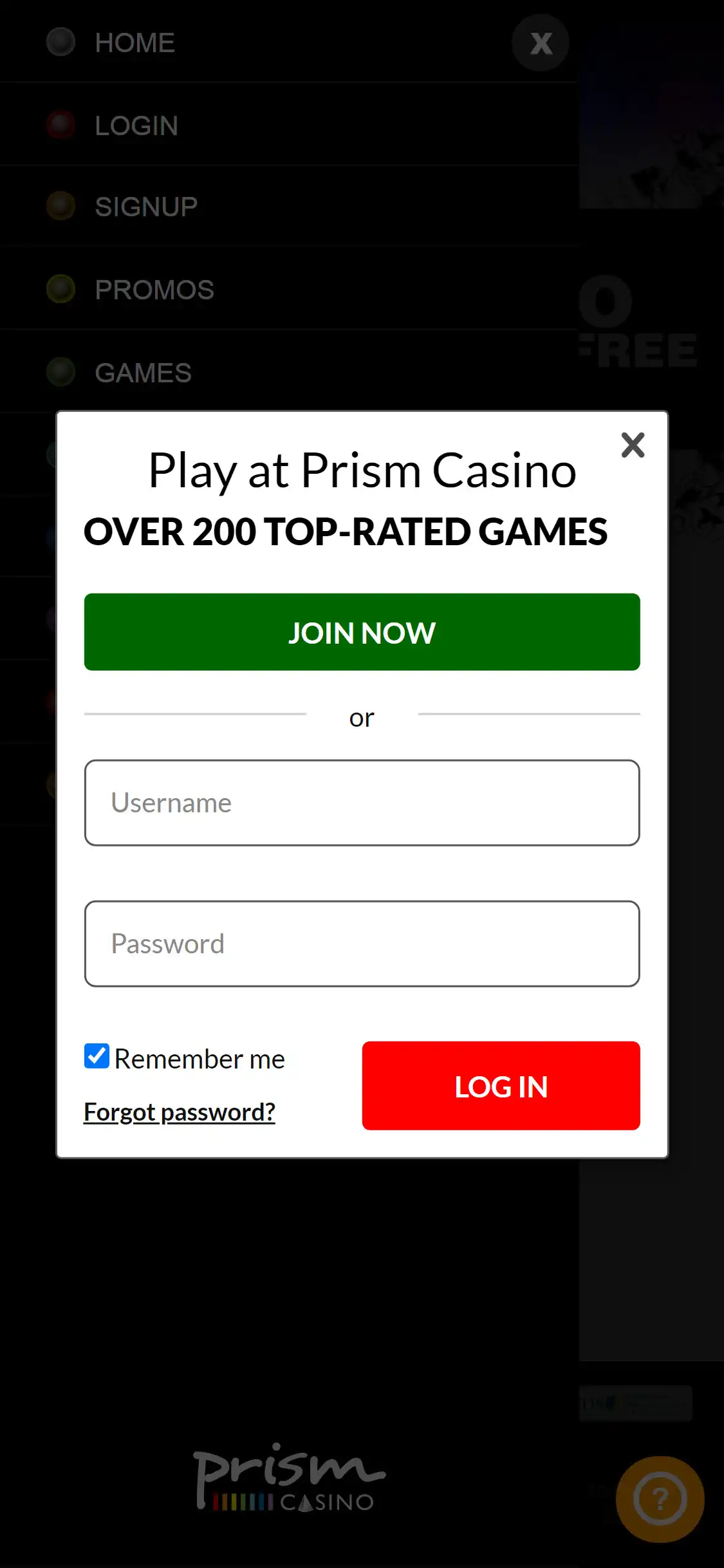 Prism Casino Mobile Login Review
