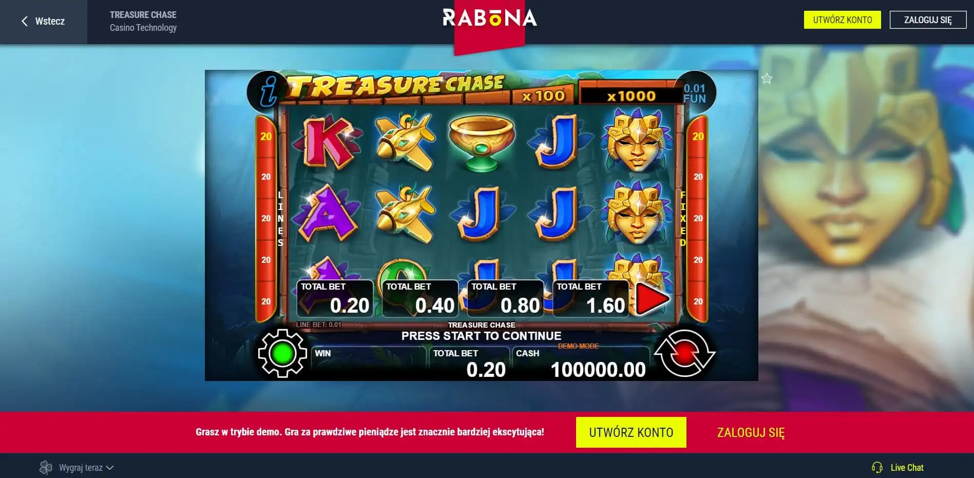 Rabona Casino Review