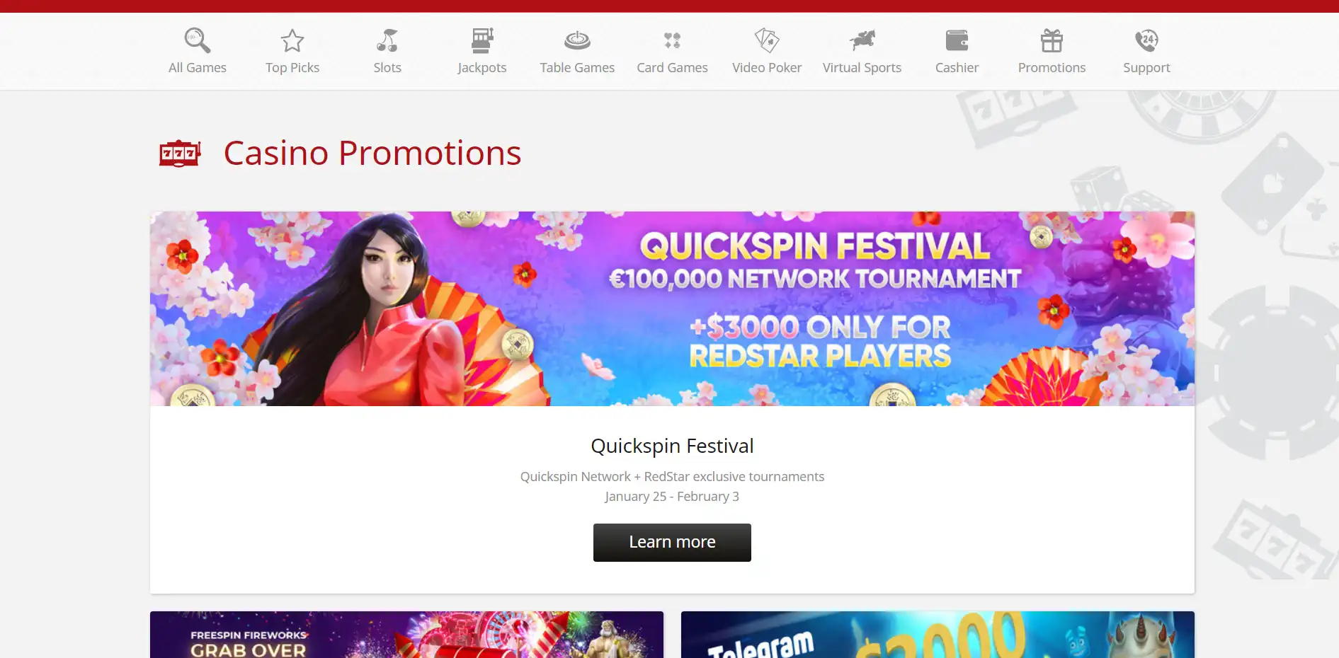 Red Star Casino EU No Deposit Bonus