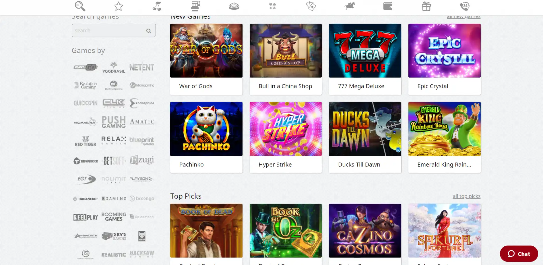 Red Star Casino EU Games