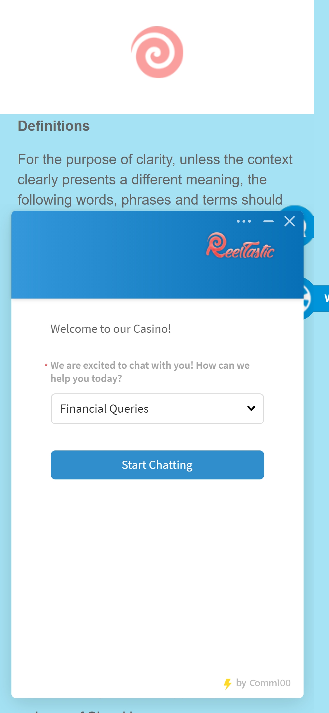 Reel Tastic Casino Mobile Support Review