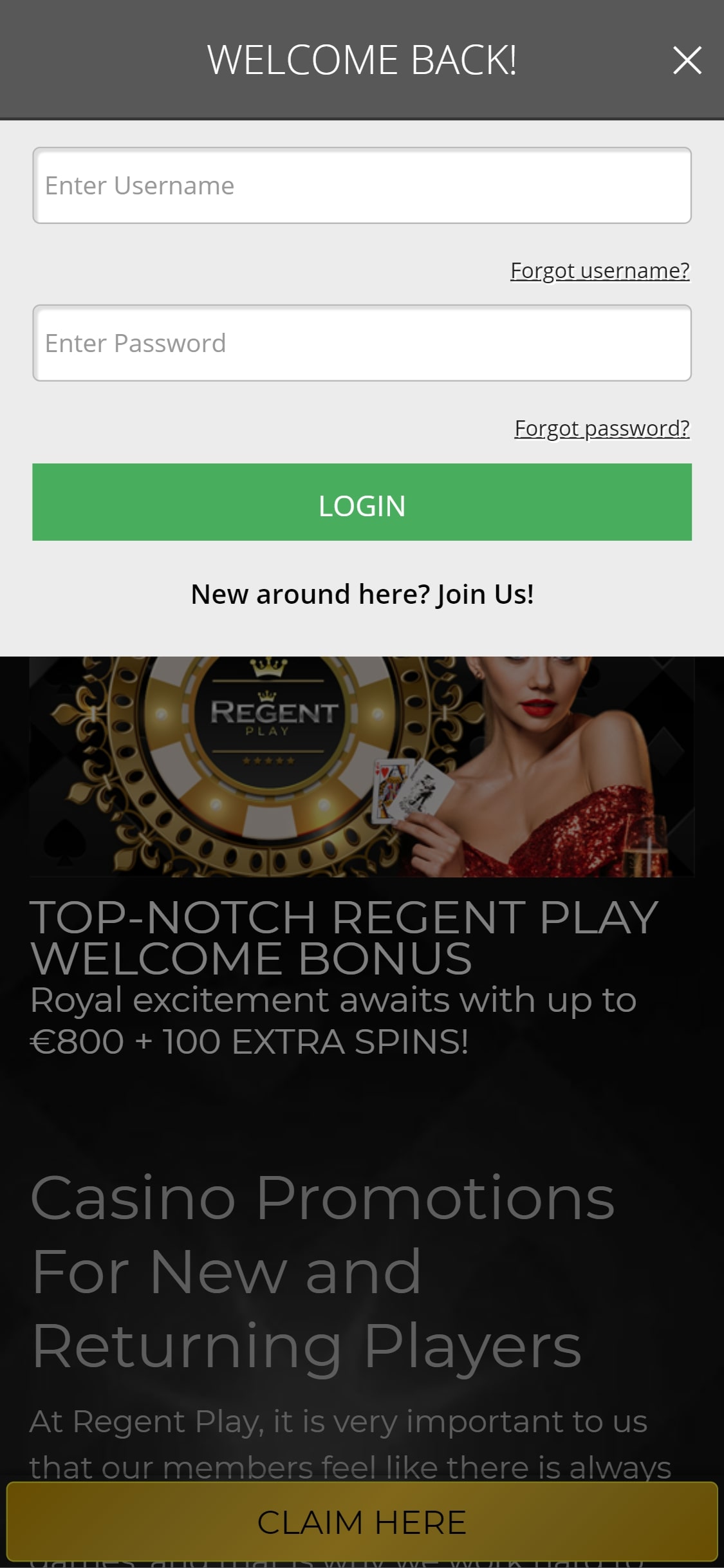 Regent Casino Mobile Login Review