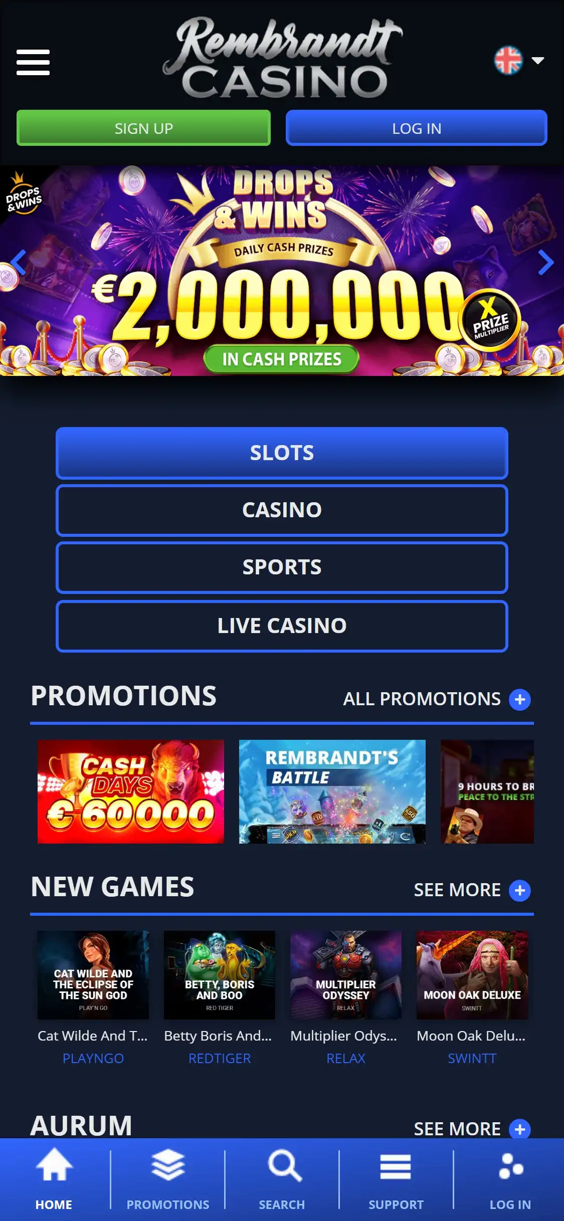 Rembrandt Casino Mobile Review