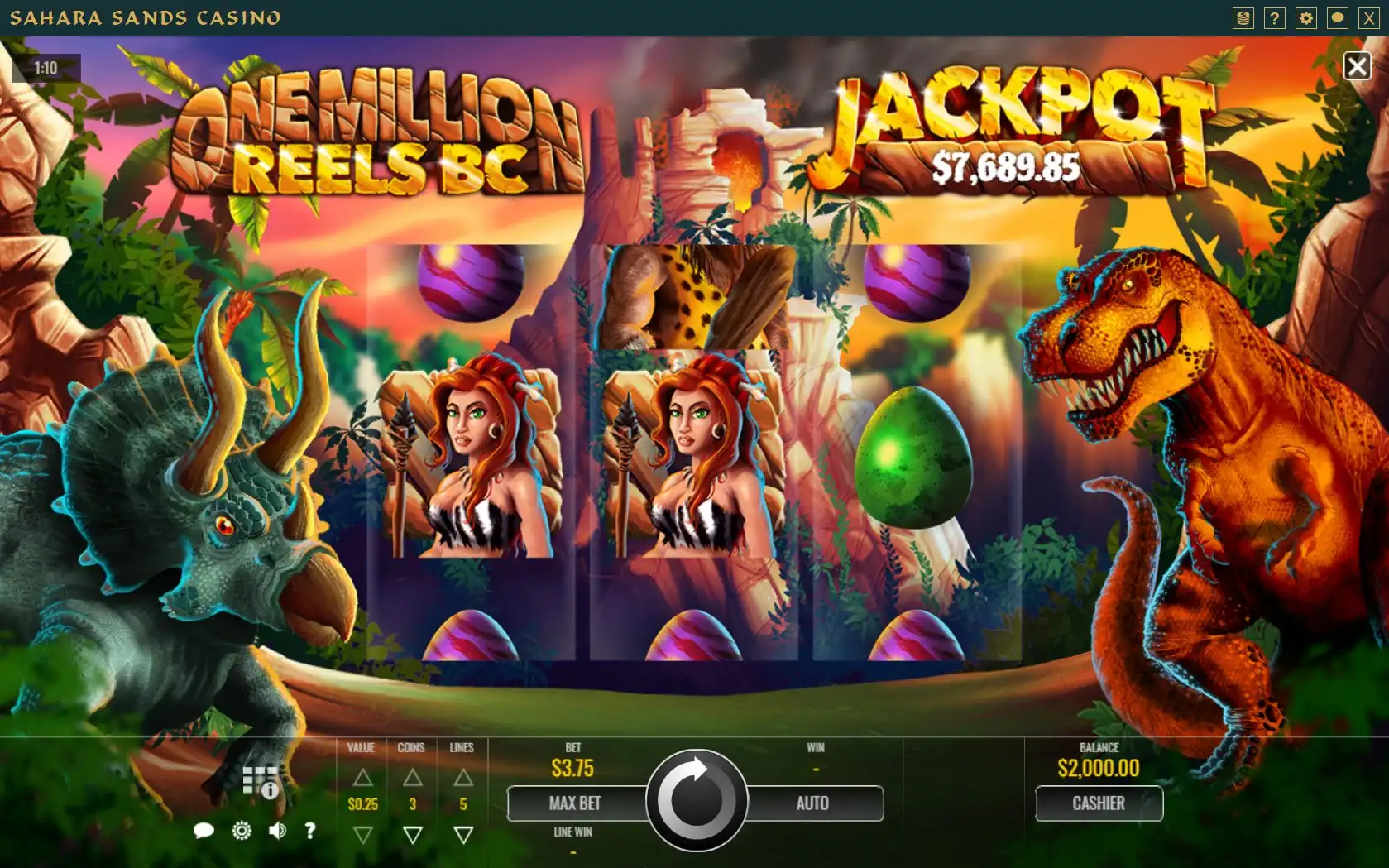 Sahara Sands Casino Slot Games
