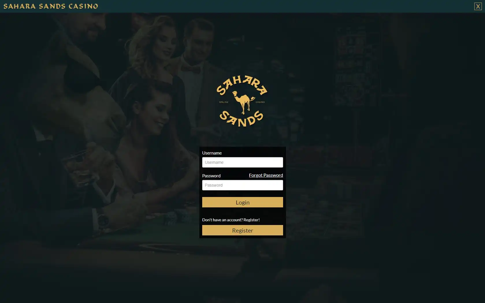Sahara Sands Casino Login