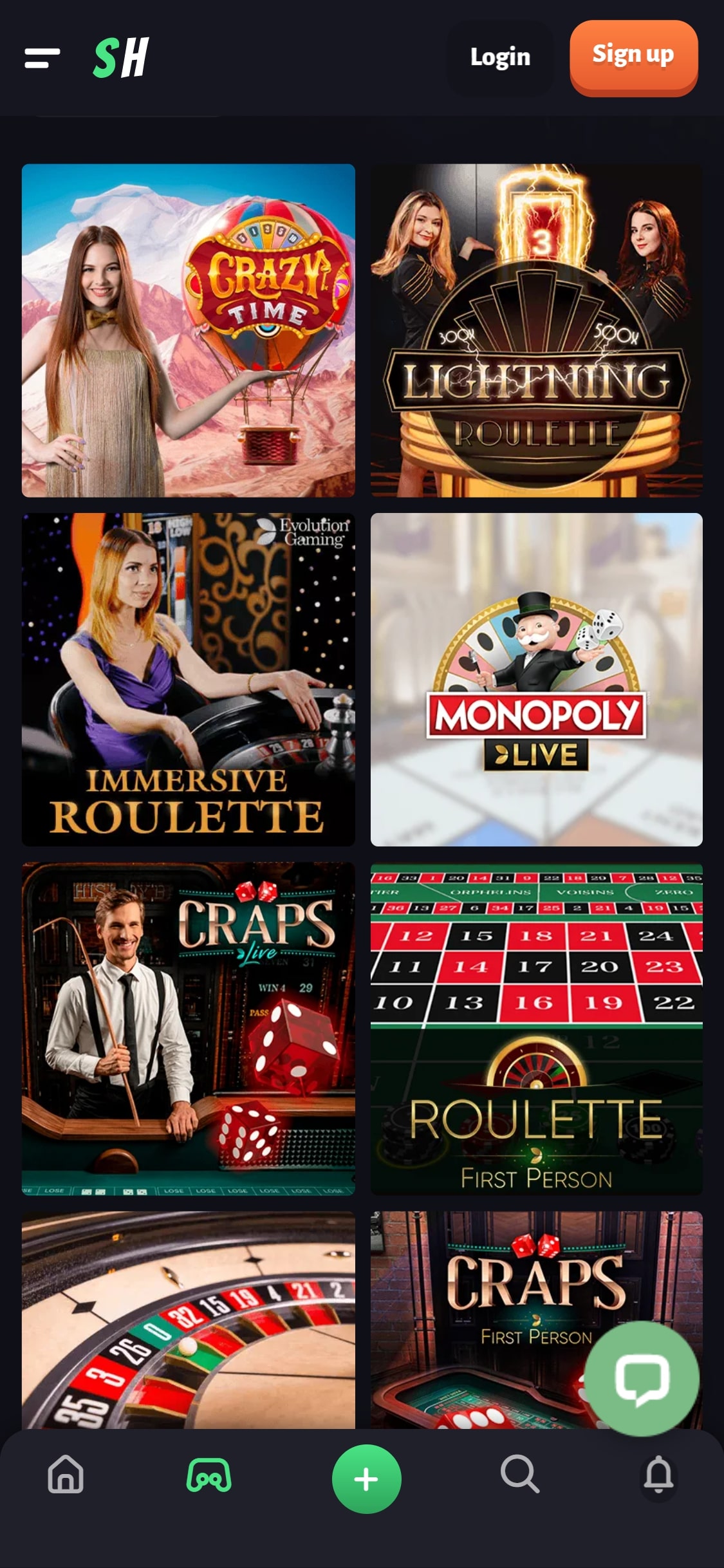 SlotHunter Casino Mobile Live Dealer Games Review