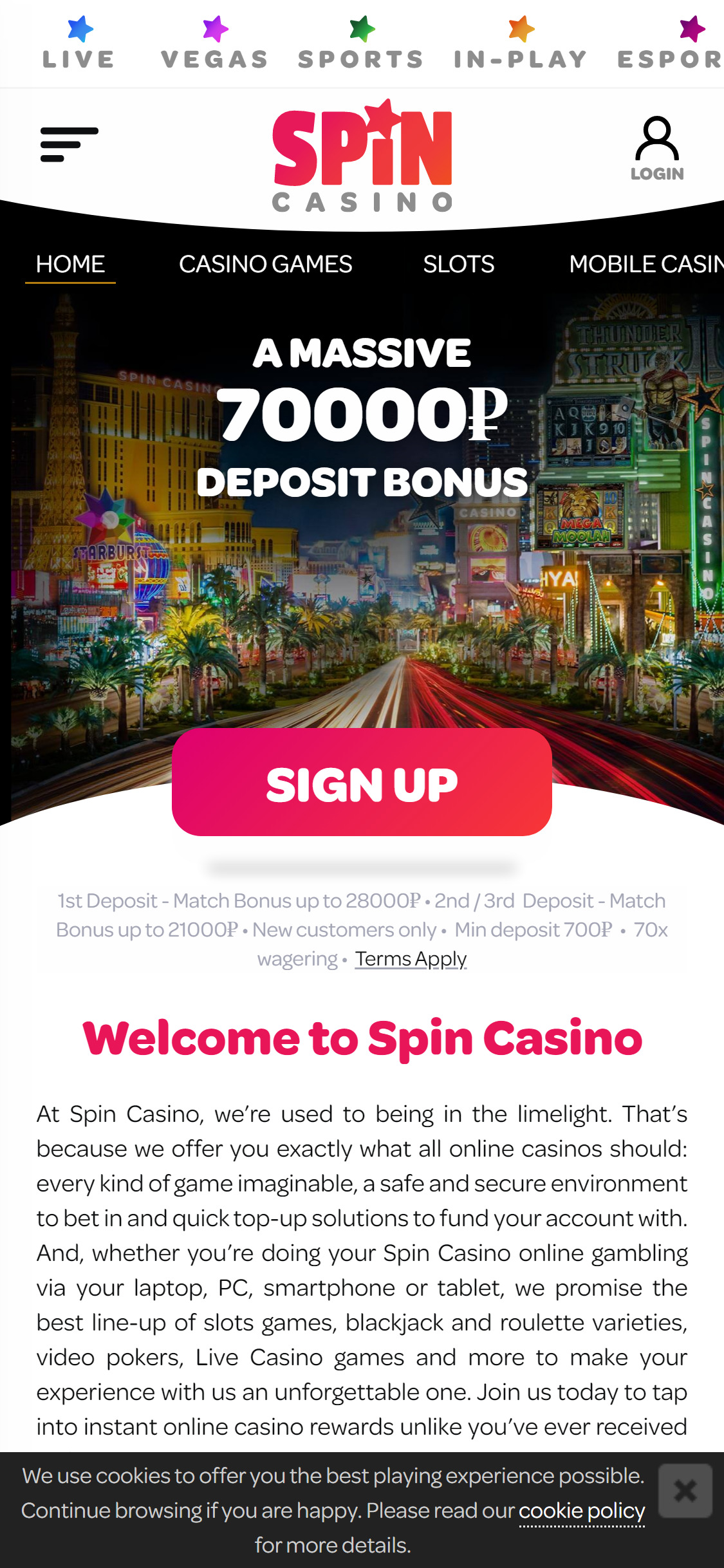 Spin Casino Mobile Review