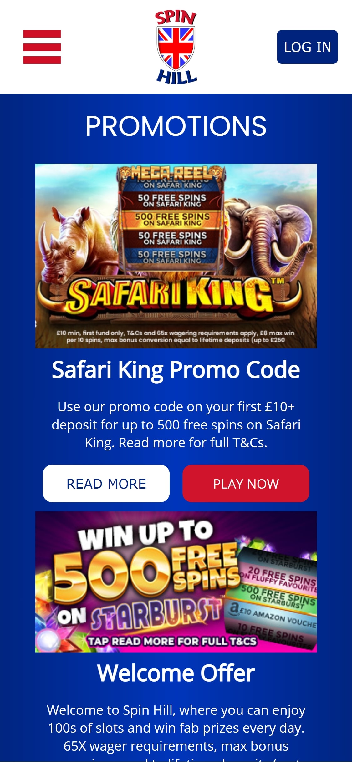 Spin Hill Casino Mobile No Deposit Bonus Review