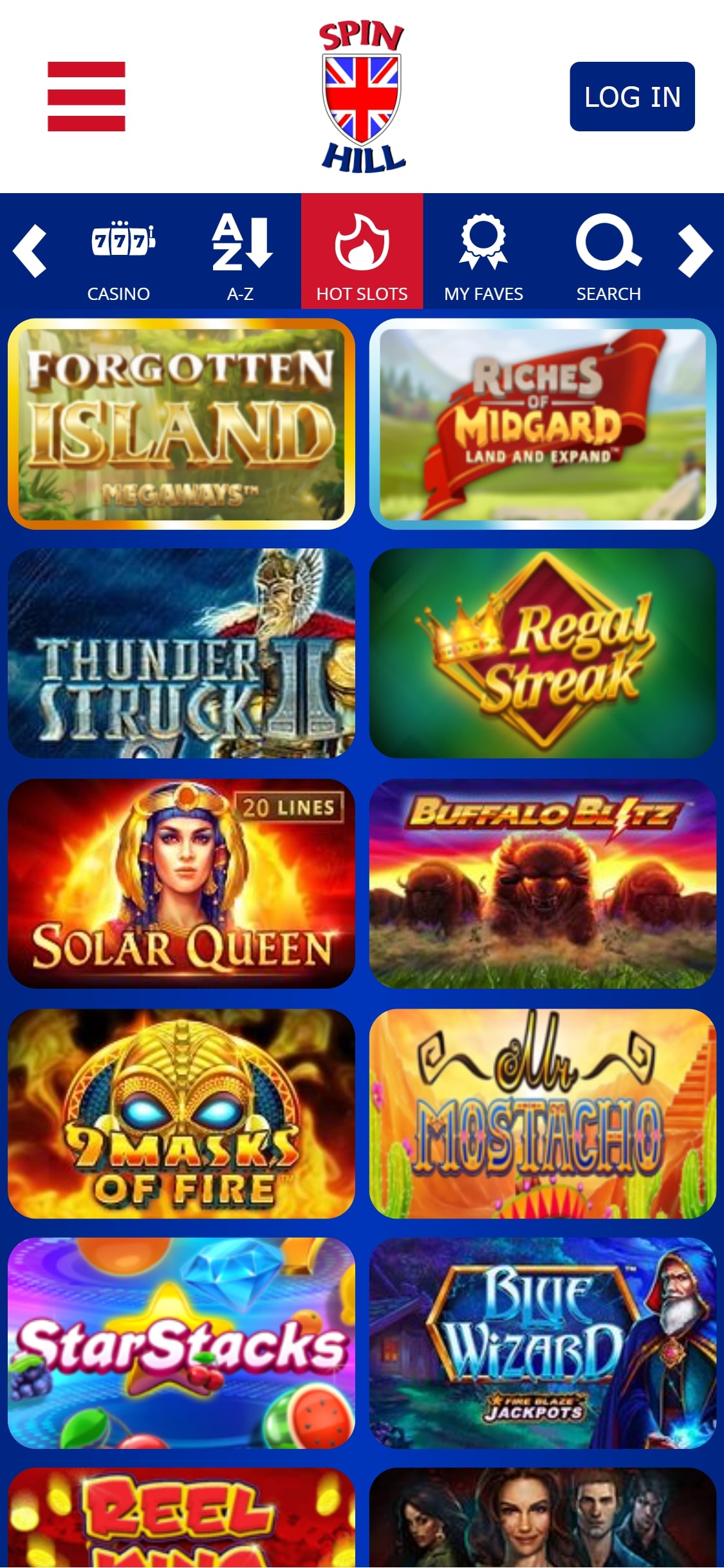 Spin Hill Casino Mobile Games Review