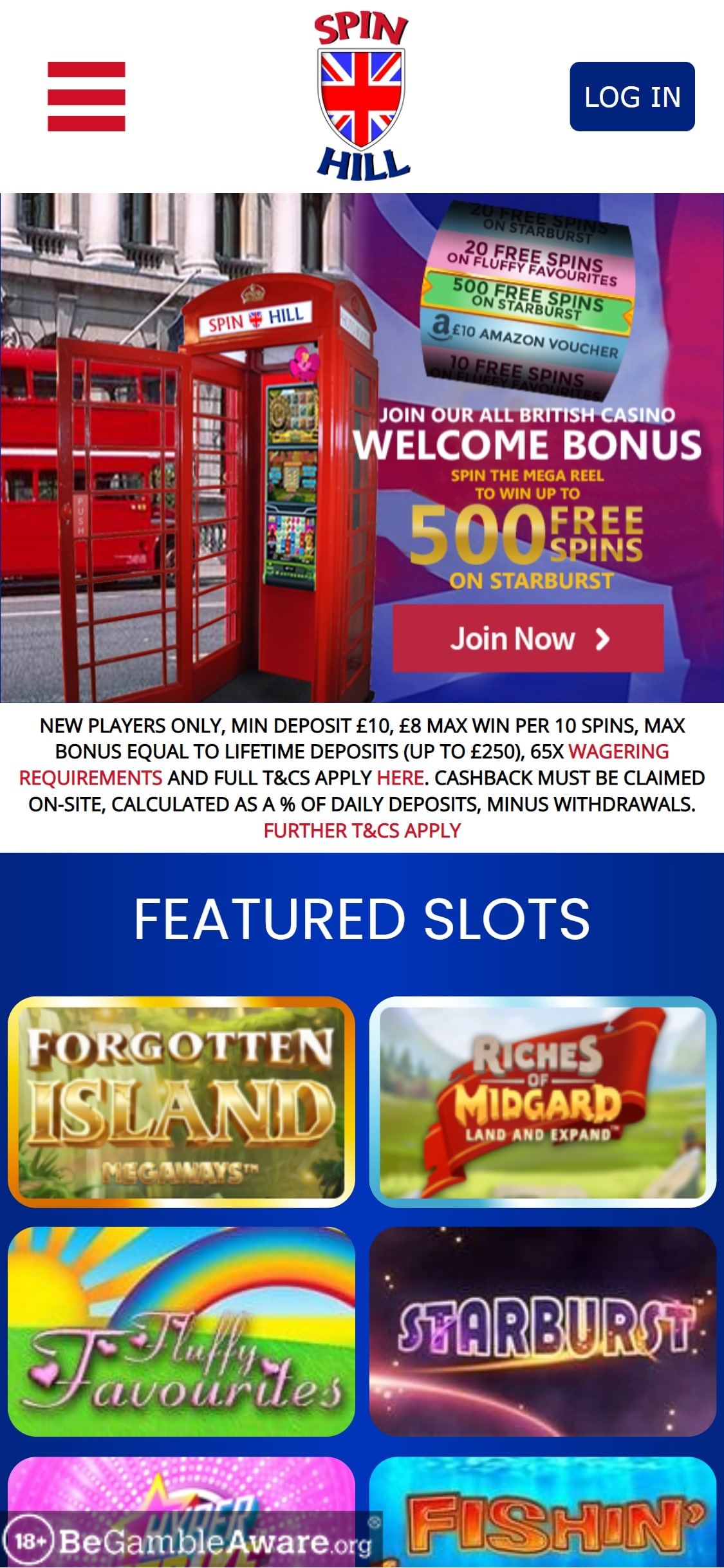 Spin Hill Casino Mobile Review