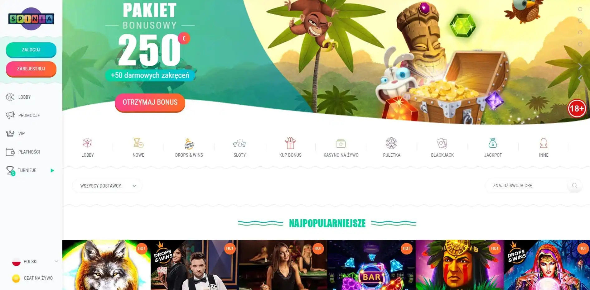 Spinia Casino Review