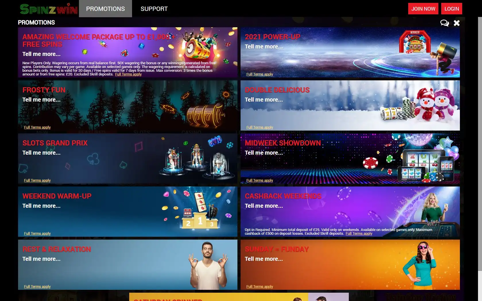 Spinzwin Casino No Deposit Bonus