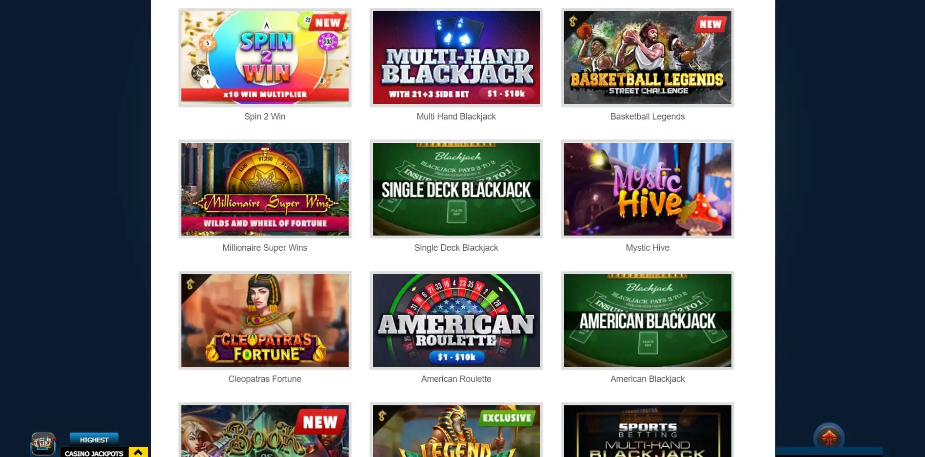 Sports Betting Casino Games