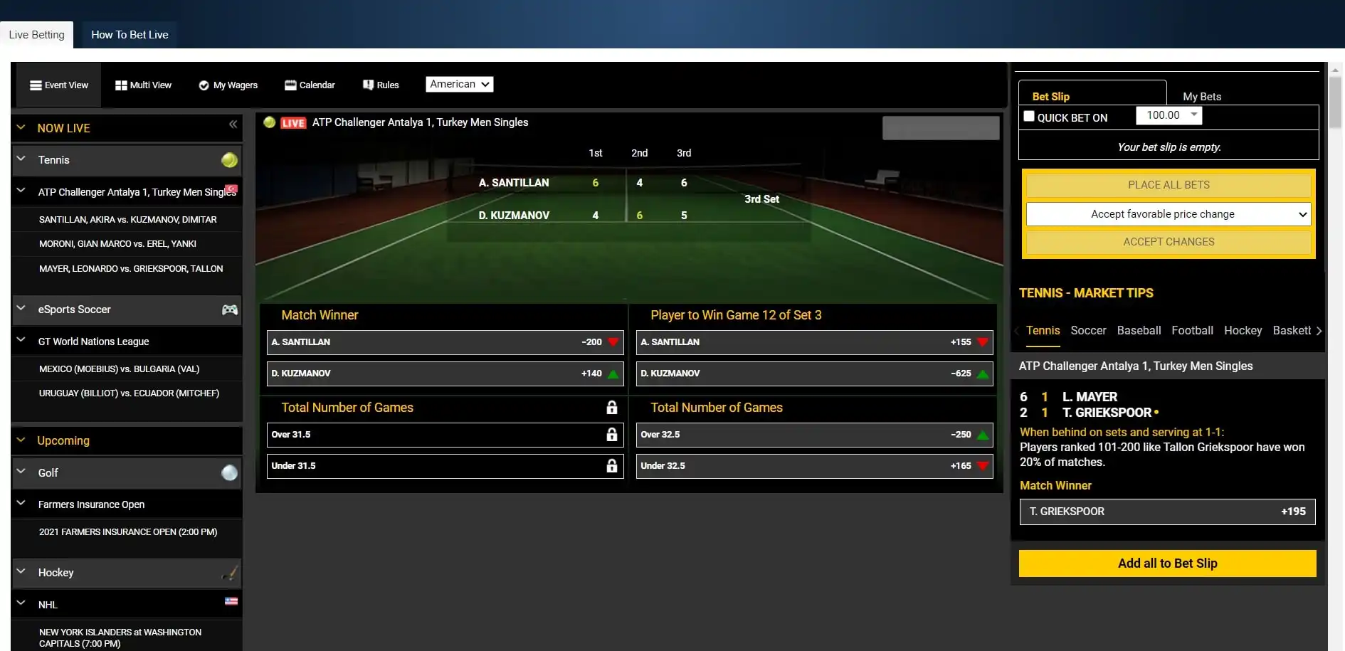 Sports Betting Casino Betting