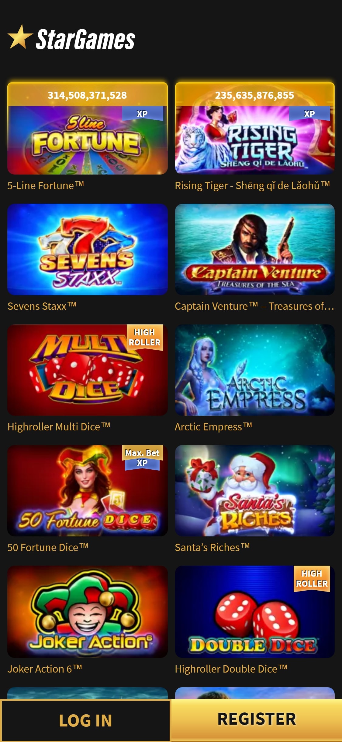 Star Games Casino Mobile Games Review