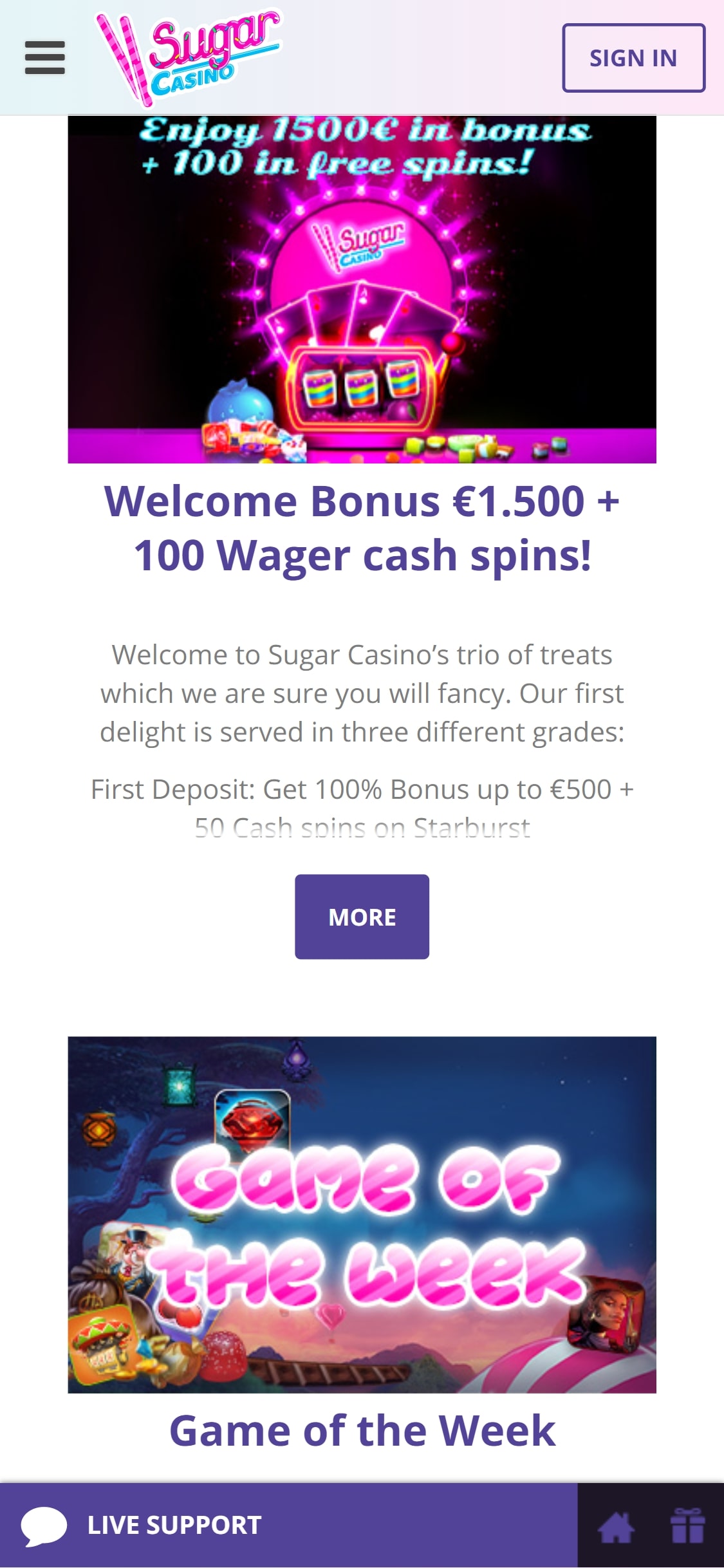 Sugar Casino Mobile No Deposit Bonus Review