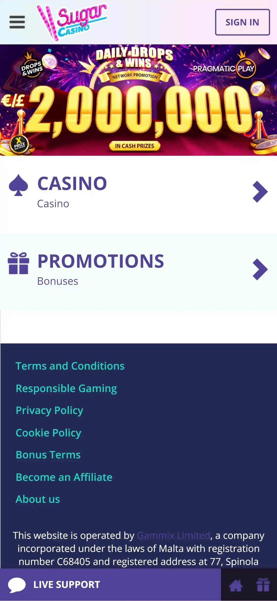 Sugar Casino Mobile Review