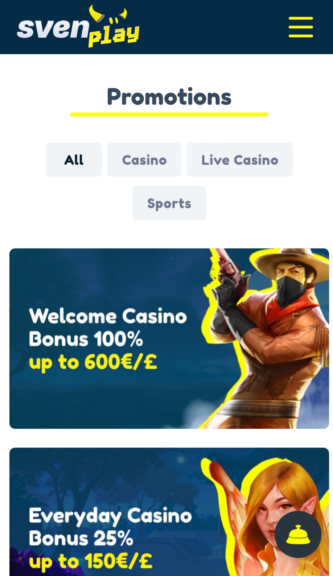 SvenPlay Casino Mobile No Deposit Bonus Review