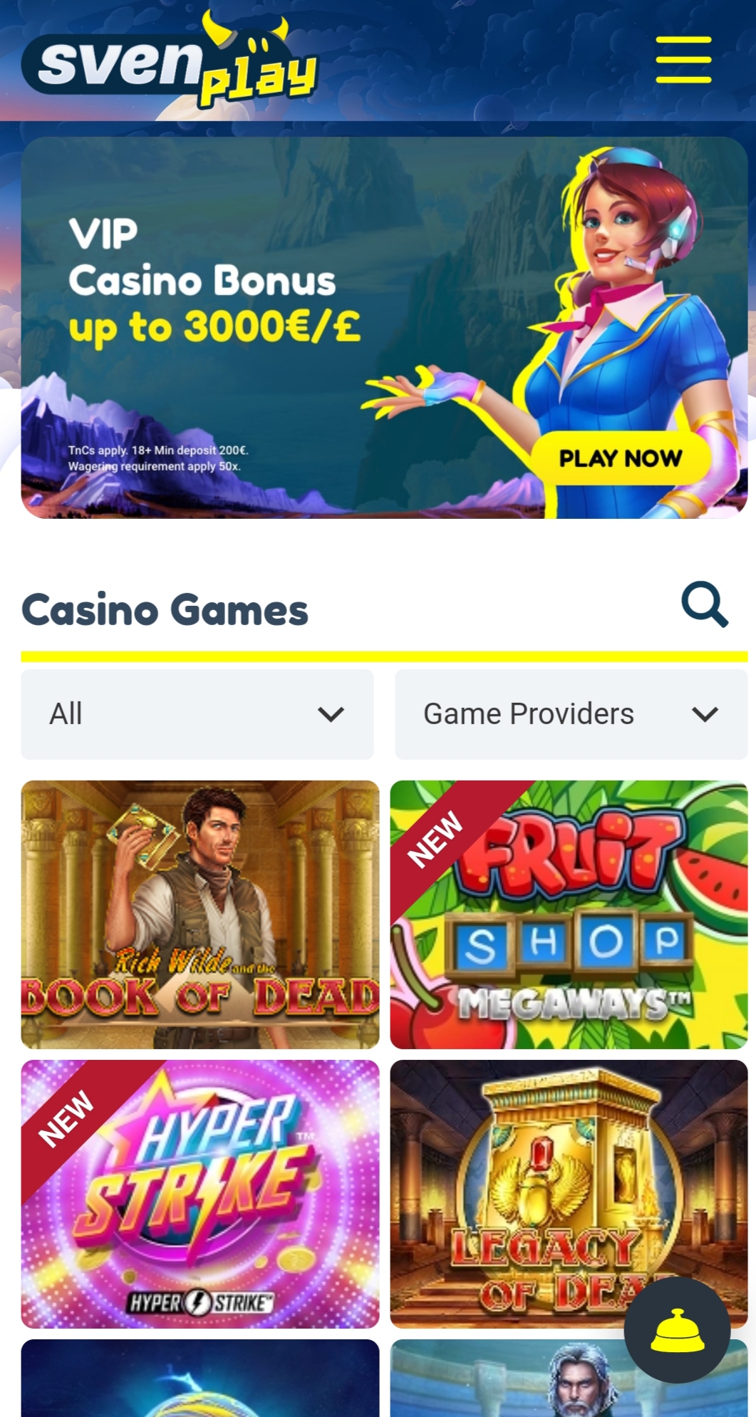 SvenPlay Casino Mobile Review