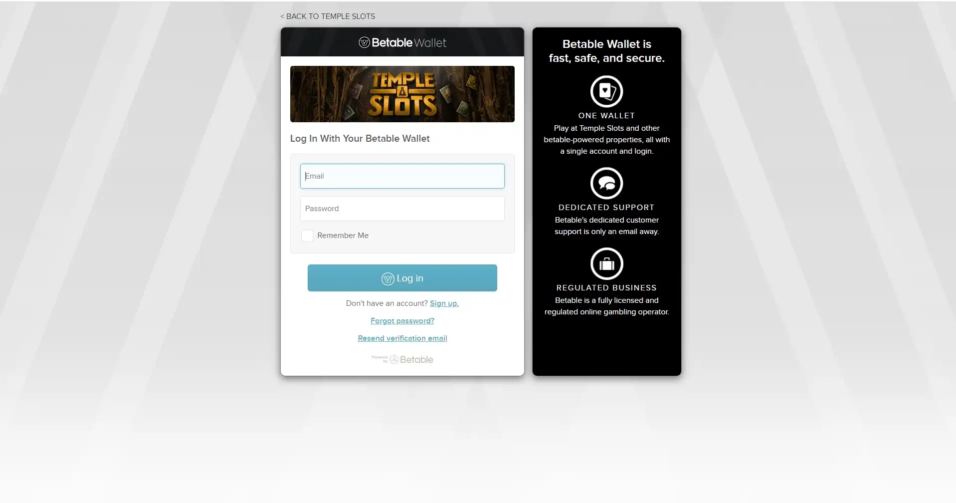 Temple Slots Casino Login