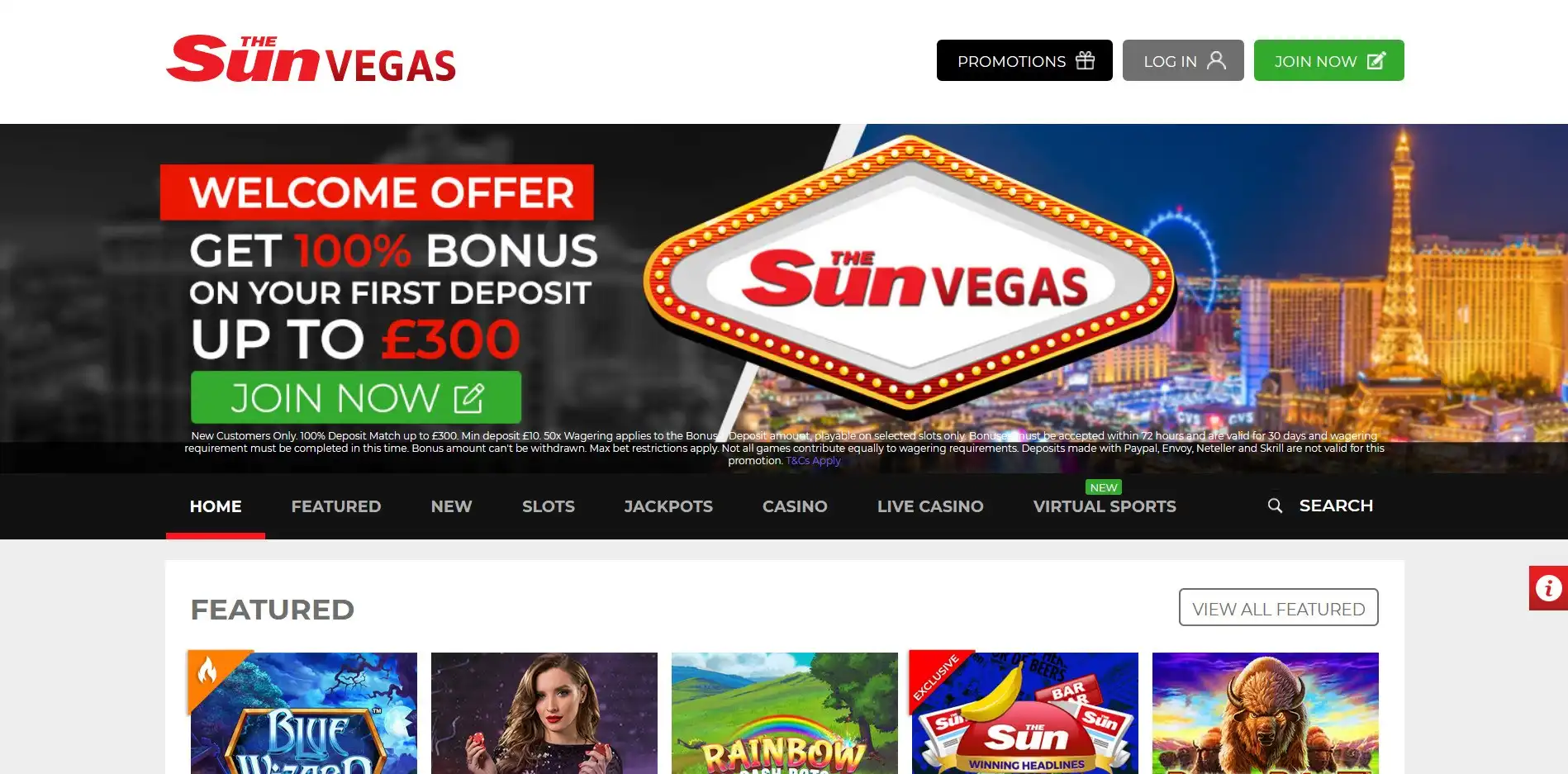 The Sun Vegas Casino Review