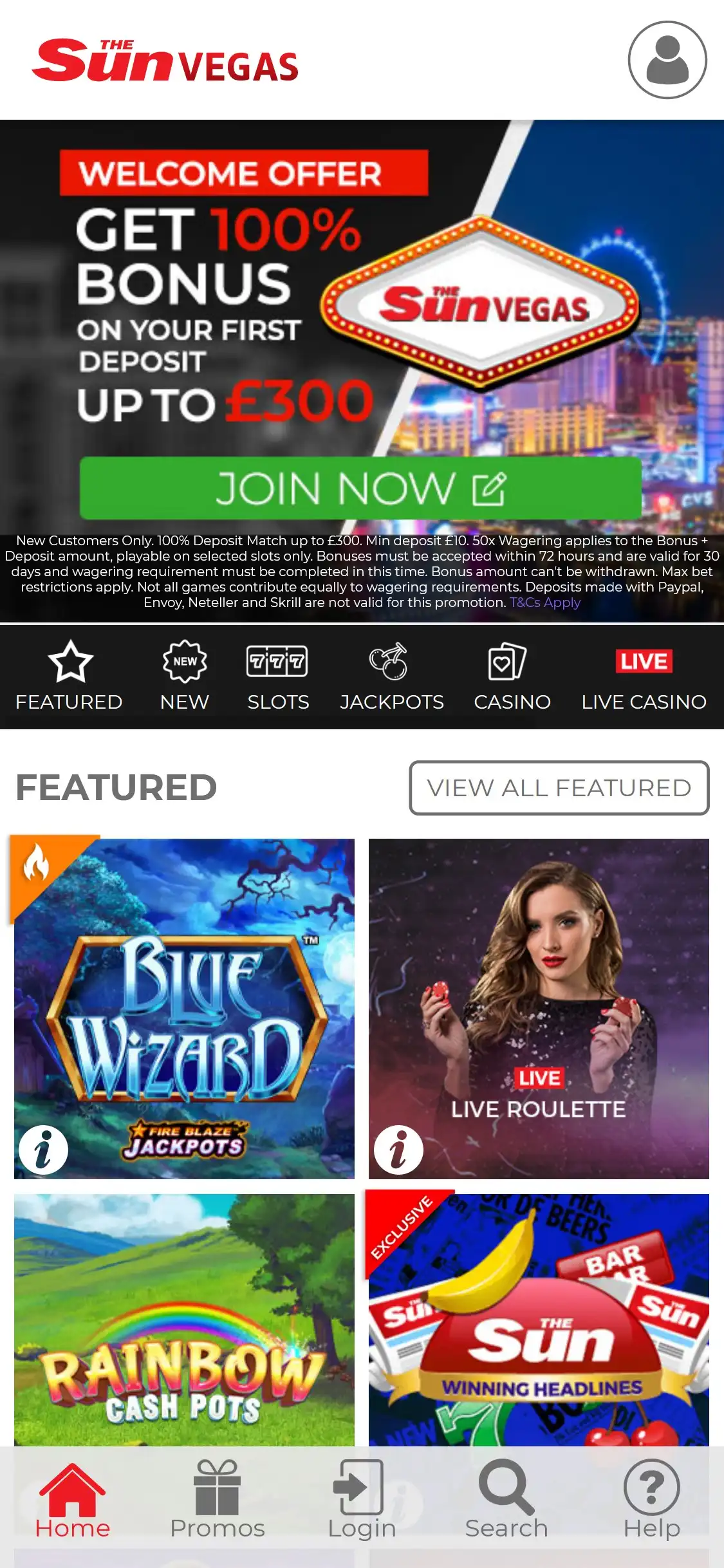 The Sun Vegas Casino Mobile Review