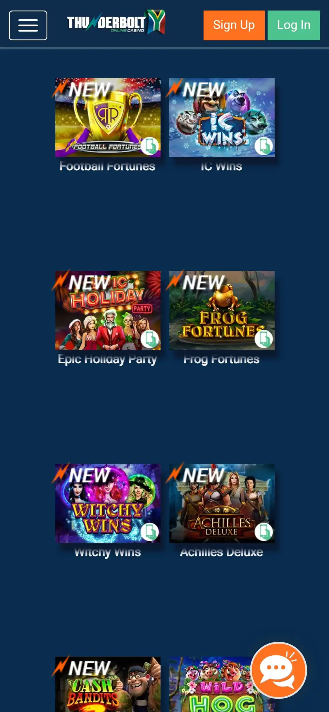 Thunderbolt Casino Mobile Games Review