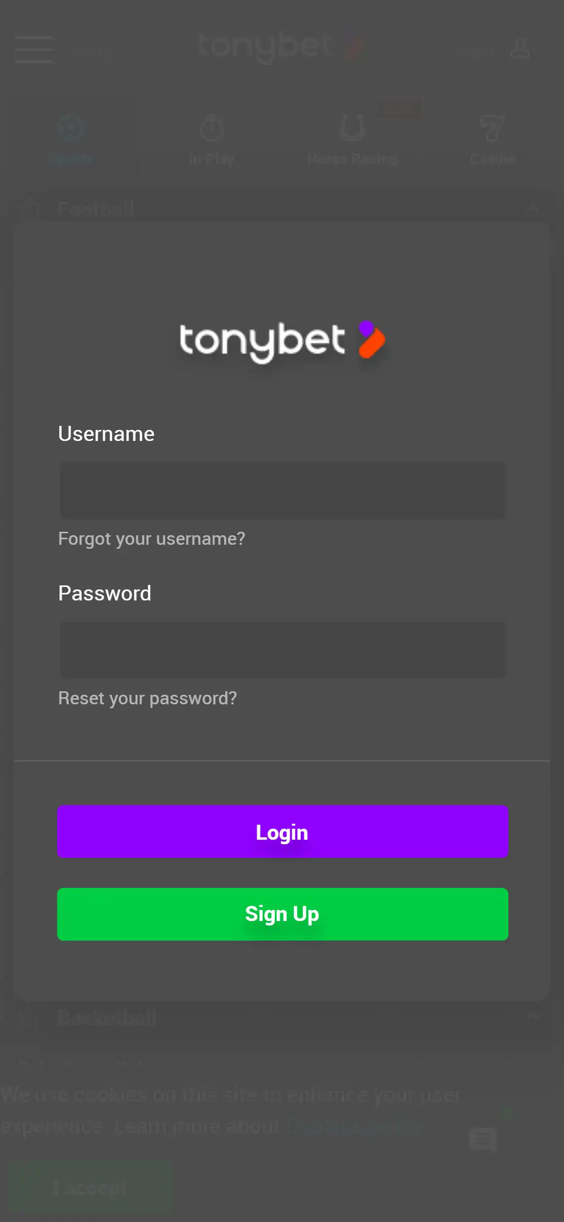 TonyBet Casino Mobile Login Review