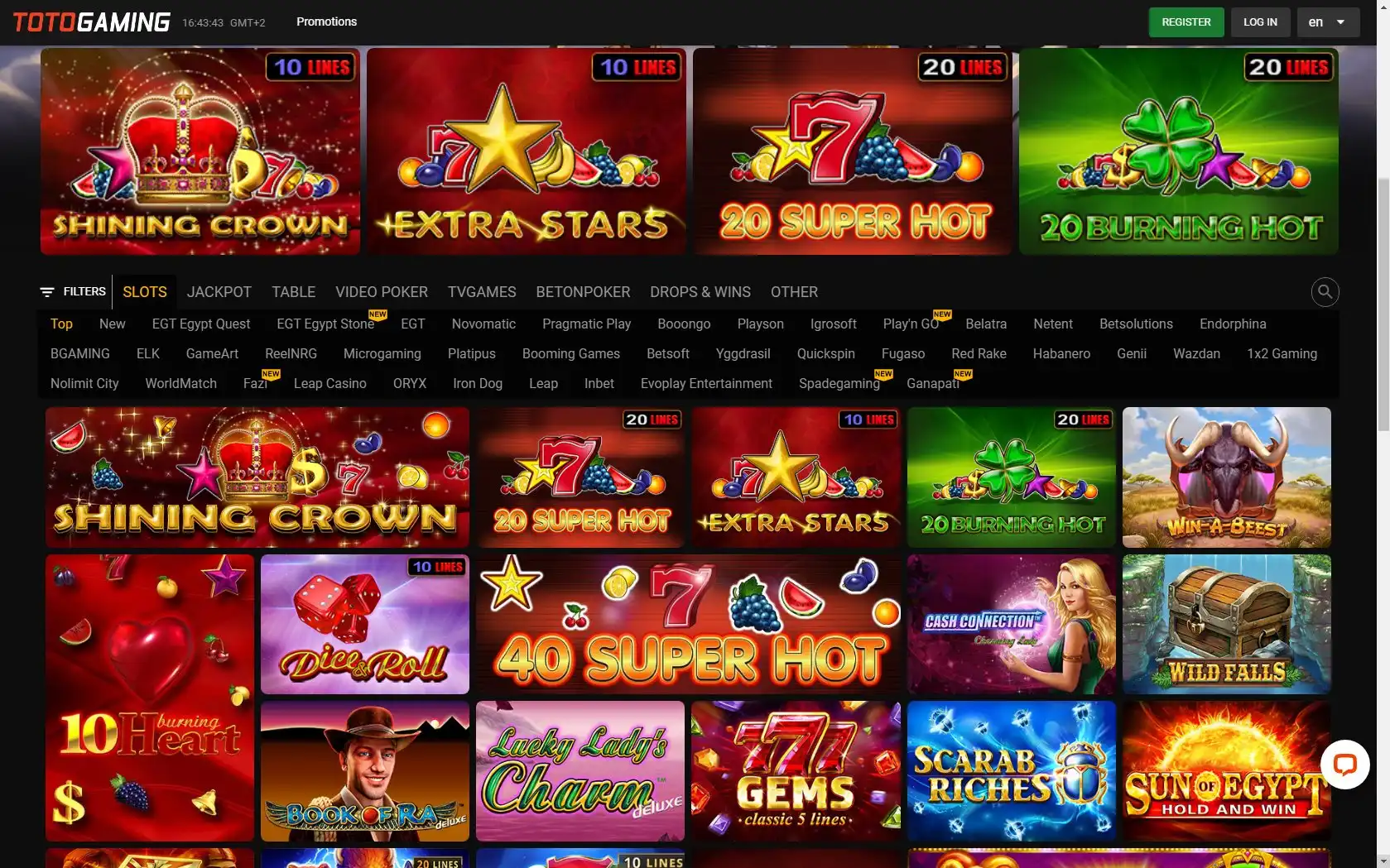 Toto Gaming Casino Games