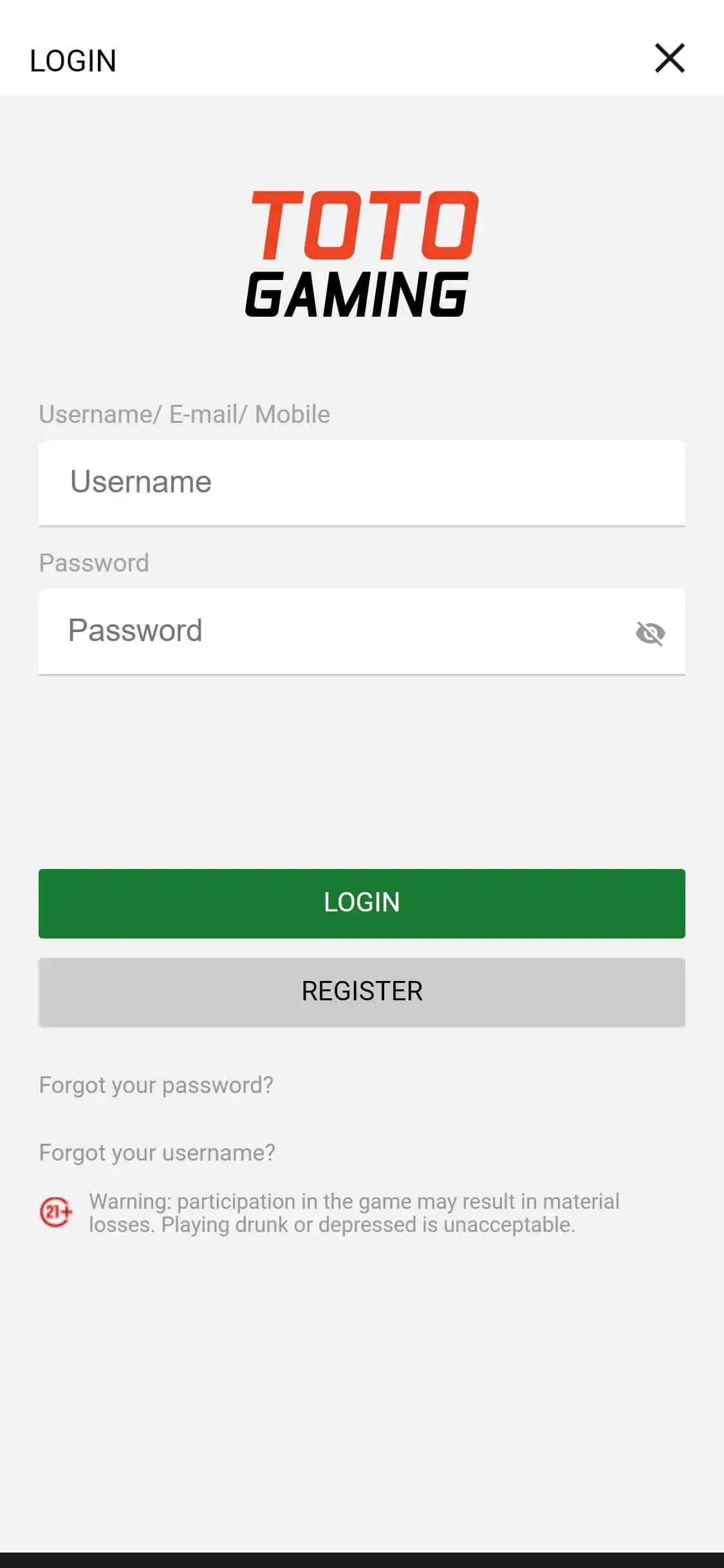 Toto Gaming Casino Mobile Login Review