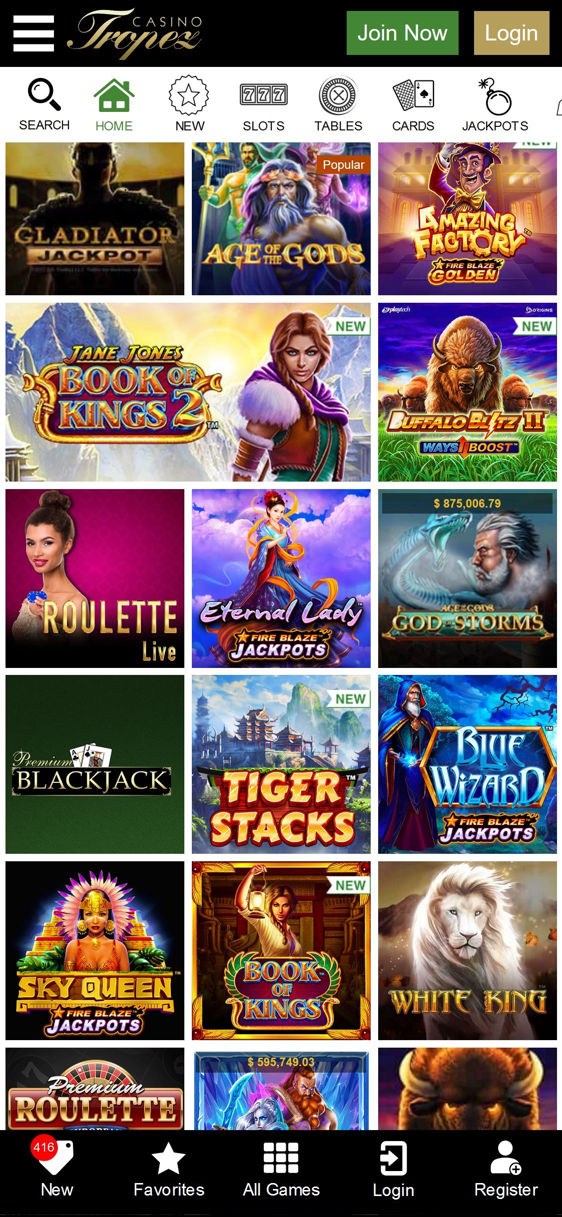 Trope Z Casino Mobile Games Review